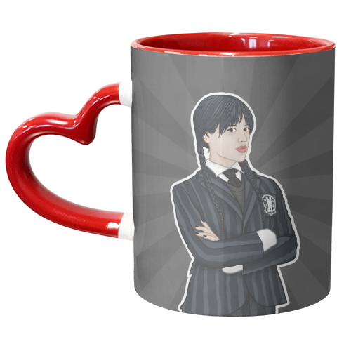 Wednesday Addams - unique mug by Loren Grosvenor