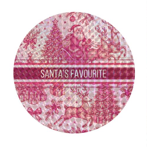 Santa's Favourite - Circle Sticker by Lilly Rose