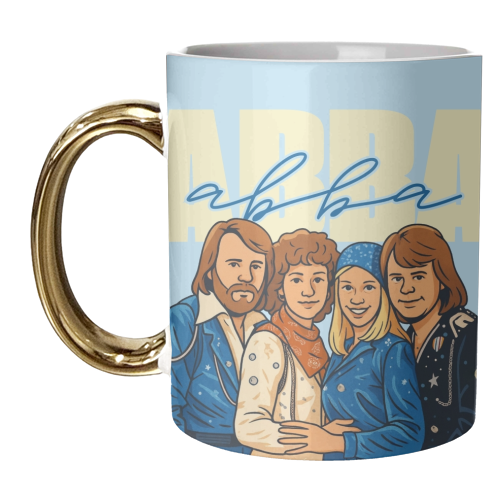 ABBA - unique mug by Ms Doodle