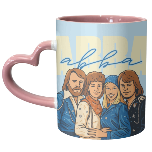 ABBA - unique mug by Ms Doodle