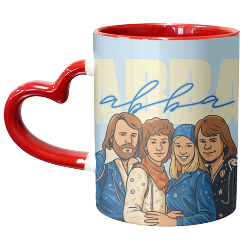 ABBA - unique mug by Ms Doodle