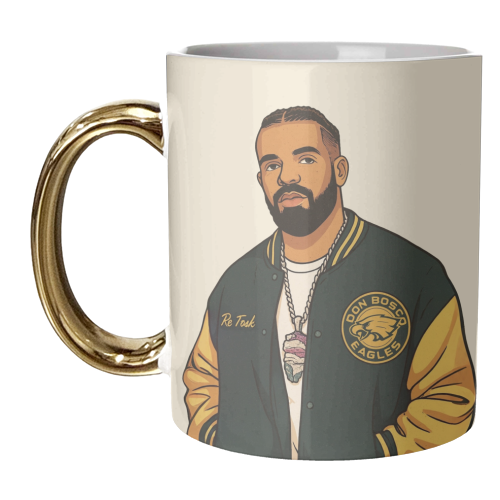 Drake - unique mug by Ms Doodle