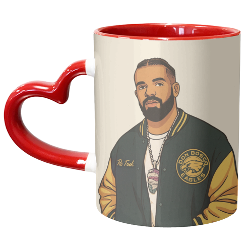 Drake - unique mug by Ms Doodle