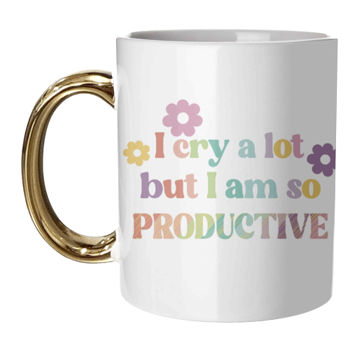 I cry a lot Swiftie gift - unique mug by Giddy Kipper