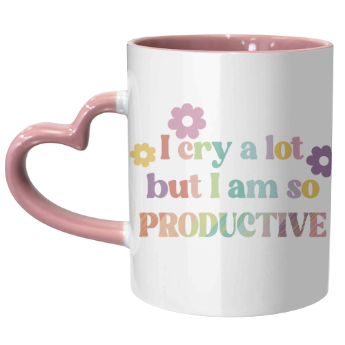 I cry a lot Swiftie gift - unique mug by Giddy Kipper