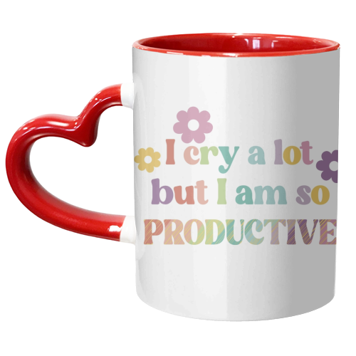 I cry a lot Swiftie gift - unique mug by Giddy Kipper