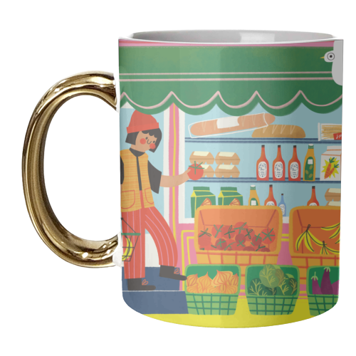 Greengrocers - unique mug by AbiGoLucky