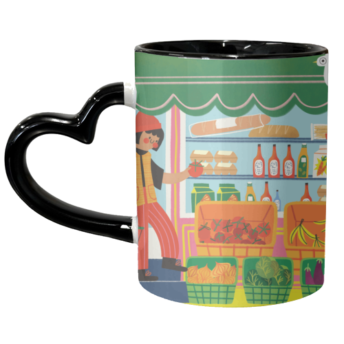 Greengrocers - unique mug by AbiGoLucky