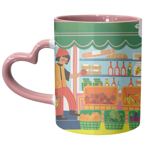 Greengrocers - unique mug by AbiGoLucky