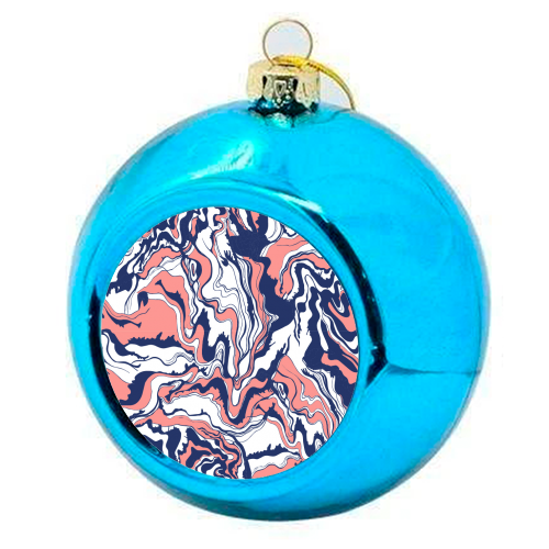 marble - colourful christmas bauble by Maggie Sommers