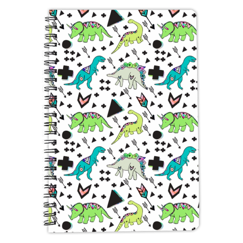 Dinosaurs Rock - personalised A4, A5, A6 notebook by Cassie Swindlehurst