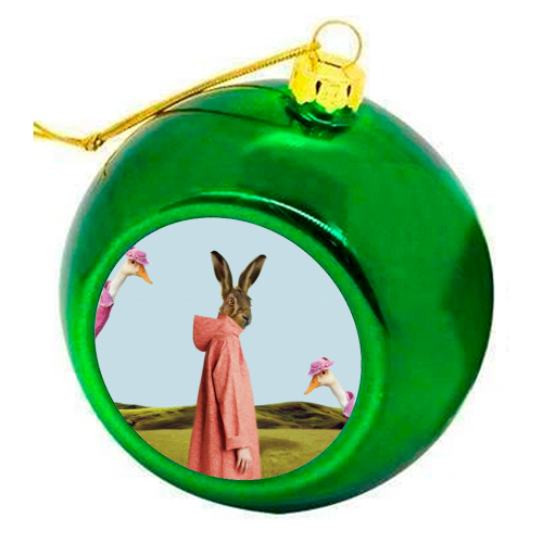 Mrs. Rutherford - colourful christmas bauble by Francesca Miele