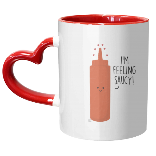 Feeling Saucy - unique mug by Leeann Walker