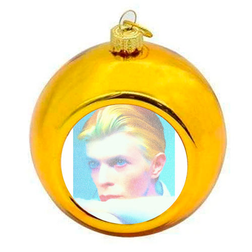 The Man Who Fell To Earth - colourful christmas bauble by RoboticEwe