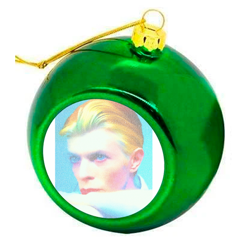 The Man Who Fell To Earth - colourful christmas bauble by RoboticEwe