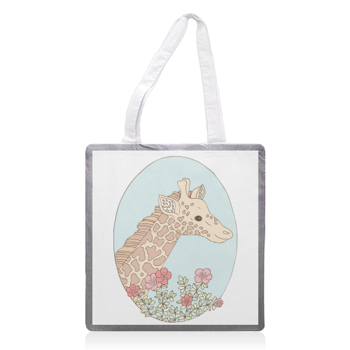 Gina the Giraffe - printed tote bag by Emma Margaret