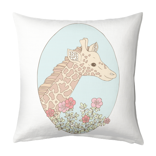 Gina the Giraffe - designed cushion by Emma Margaret