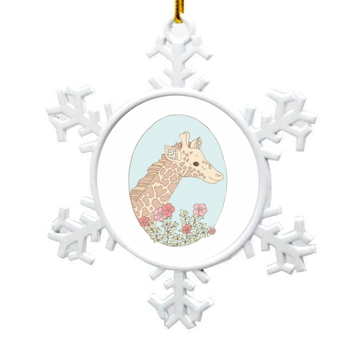 Gina the Giraffe - snowflake decoration by Emma Margaret