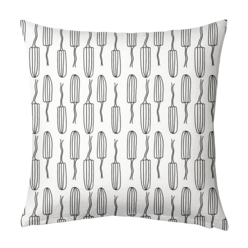 Tampons - designed cushion by Daisy Wakefield