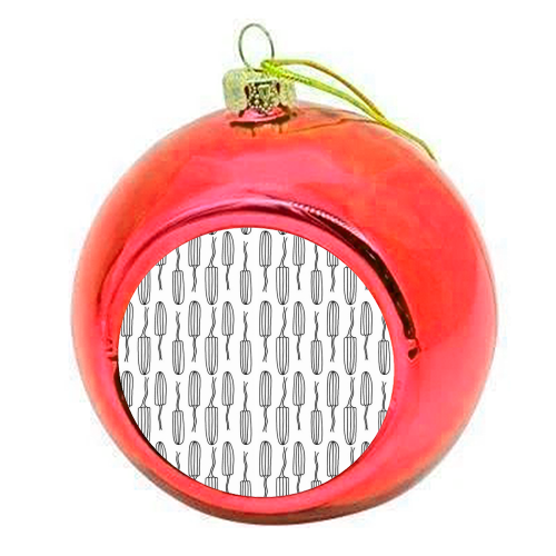 Tampons - colourful christmas bauble by Daisy Wakefield