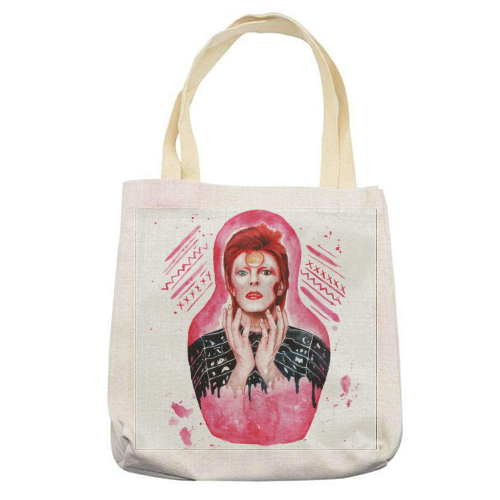 Ziggy Stardust - printed tote bag by Zowie Green