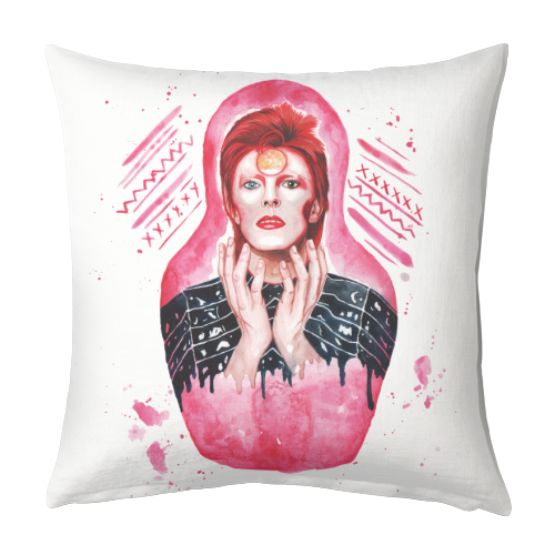 Ziggy Stardust - designed cushion by Zowie Green