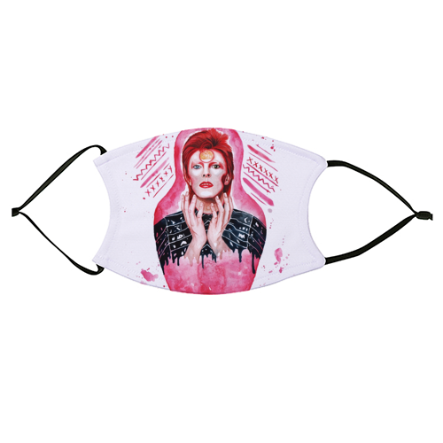 Ziggy Stardust - face cover mask by Zowie Green