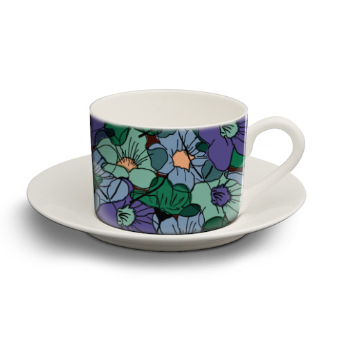 Rachel - personalised cup and saucer by Julia Barstow