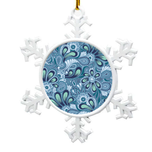 Burst of Spring - snowflake decoration by Julia Barstow