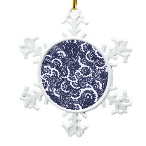 Paisley  - snowflake decoration by Julia Barstow