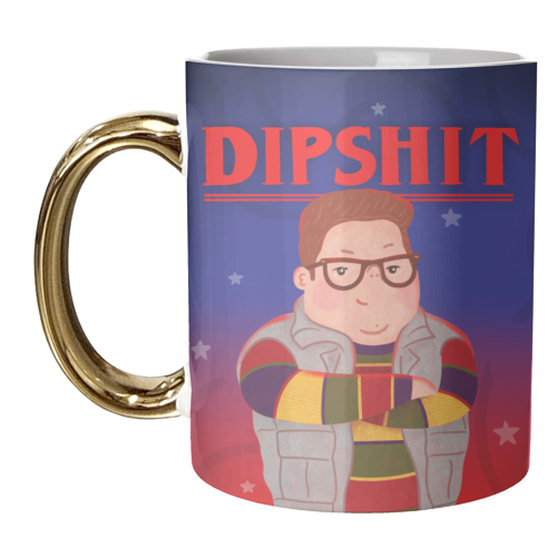 Stranger Things Dipshit Derek - unique mug by Loren Grosvenor