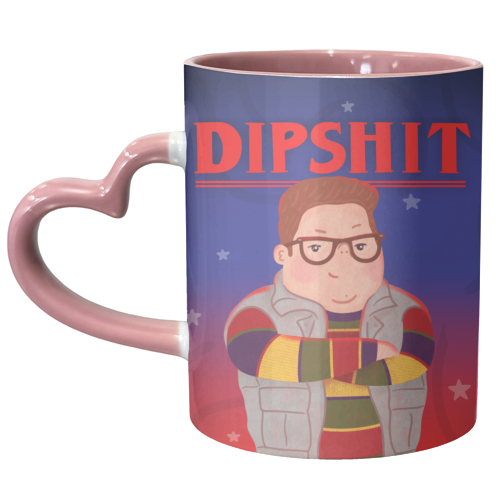 Stranger Things Dipshit Derek - unique mug by Loren Grosvenor