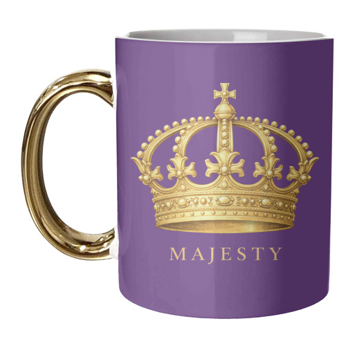 Majesty Crown - unique mug by Ms Doodle