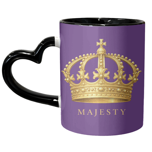Majesty Crown - unique mug by Ms Doodle