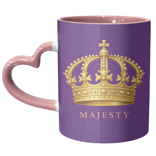 Majesty Crown - unique mug by Ms Doodle