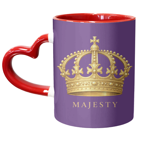 Majesty Crown - unique mug by Ms Doodle