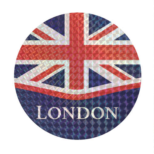 London Union Jack - Circle Sticker by Ms Doodle