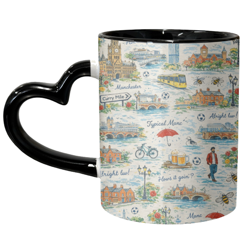 Manc - unique mug by Ms Doodle