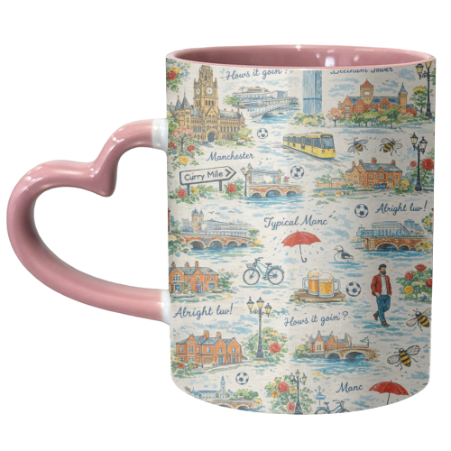 Manc - unique mug by Ms Doodle