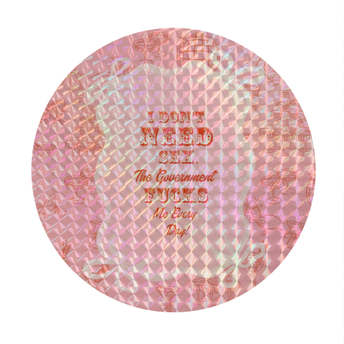 GETTING F****D! - Circle Sticker by Wallace Elizabeth