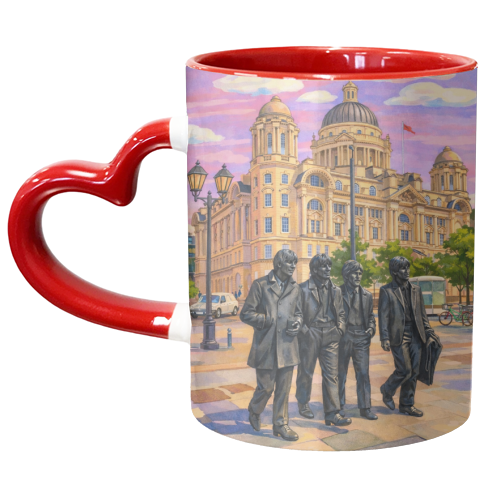 Liverpool Statue - unique mug by AP