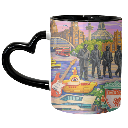 Liverpool Collage - unique mug by AP