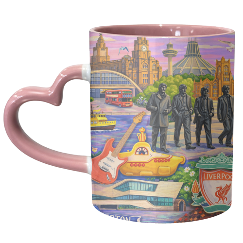 Liverpool Collage - unique mug by AP