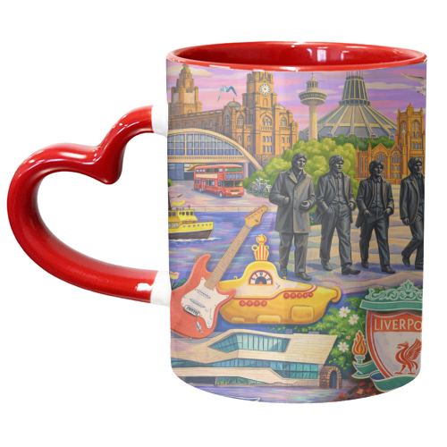 Liverpool Collage - unique mug by AP