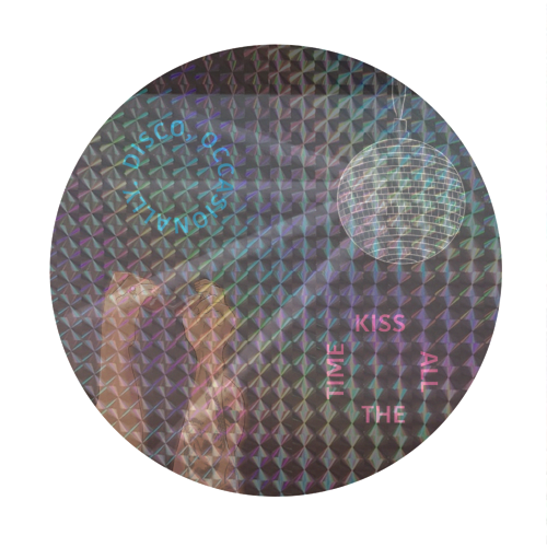 Kiss All The Time, Harry - Circle Sticker by The Queer Store