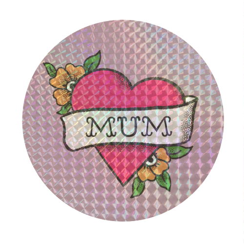 Mum tattoo - Circle Sticker by The Queer Store