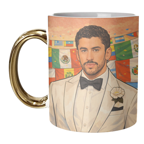 Latino Bunny - unique mug by Ms Doodle