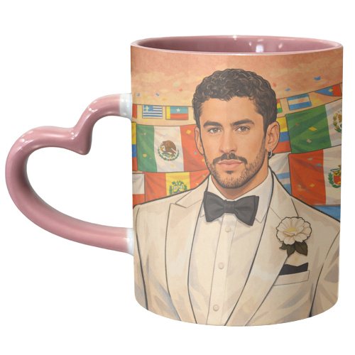Latino Bunny - unique mug by Ms Doodle