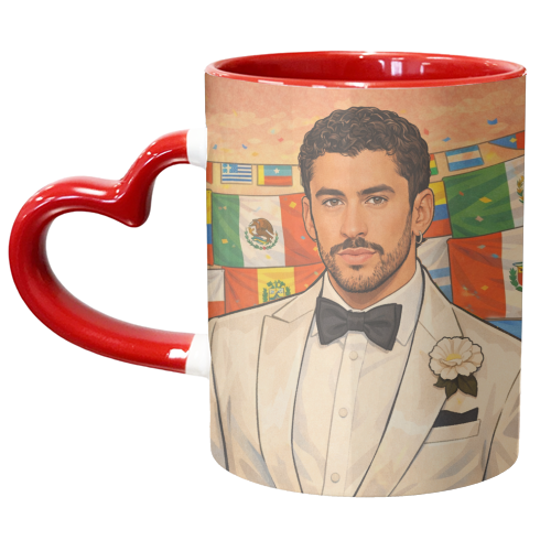 Latino Bunny - unique mug by Ms Doodle