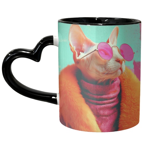 Fashion Sphynx - unique mug by DejaReve
